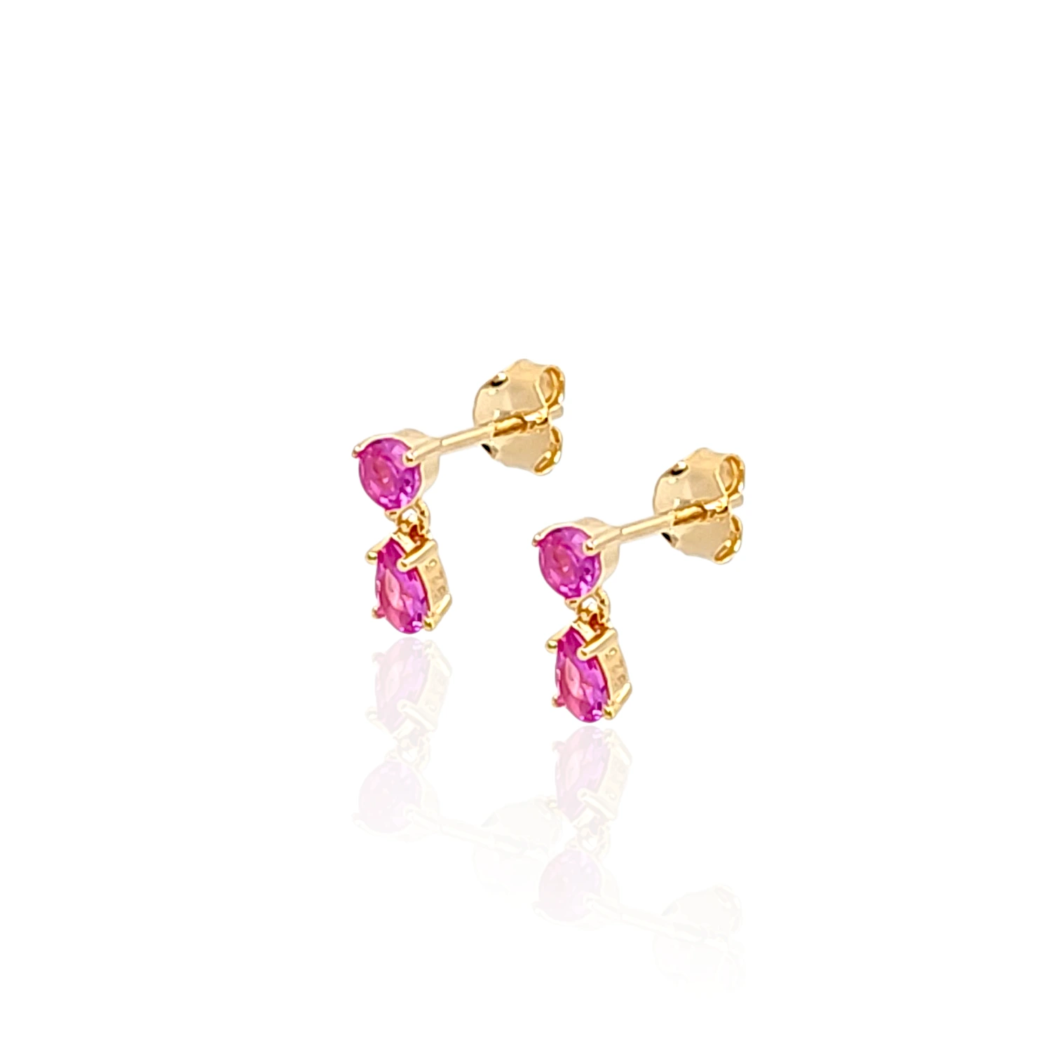 Stud 2Dots – 18k Gold Plated | Drop Earrings