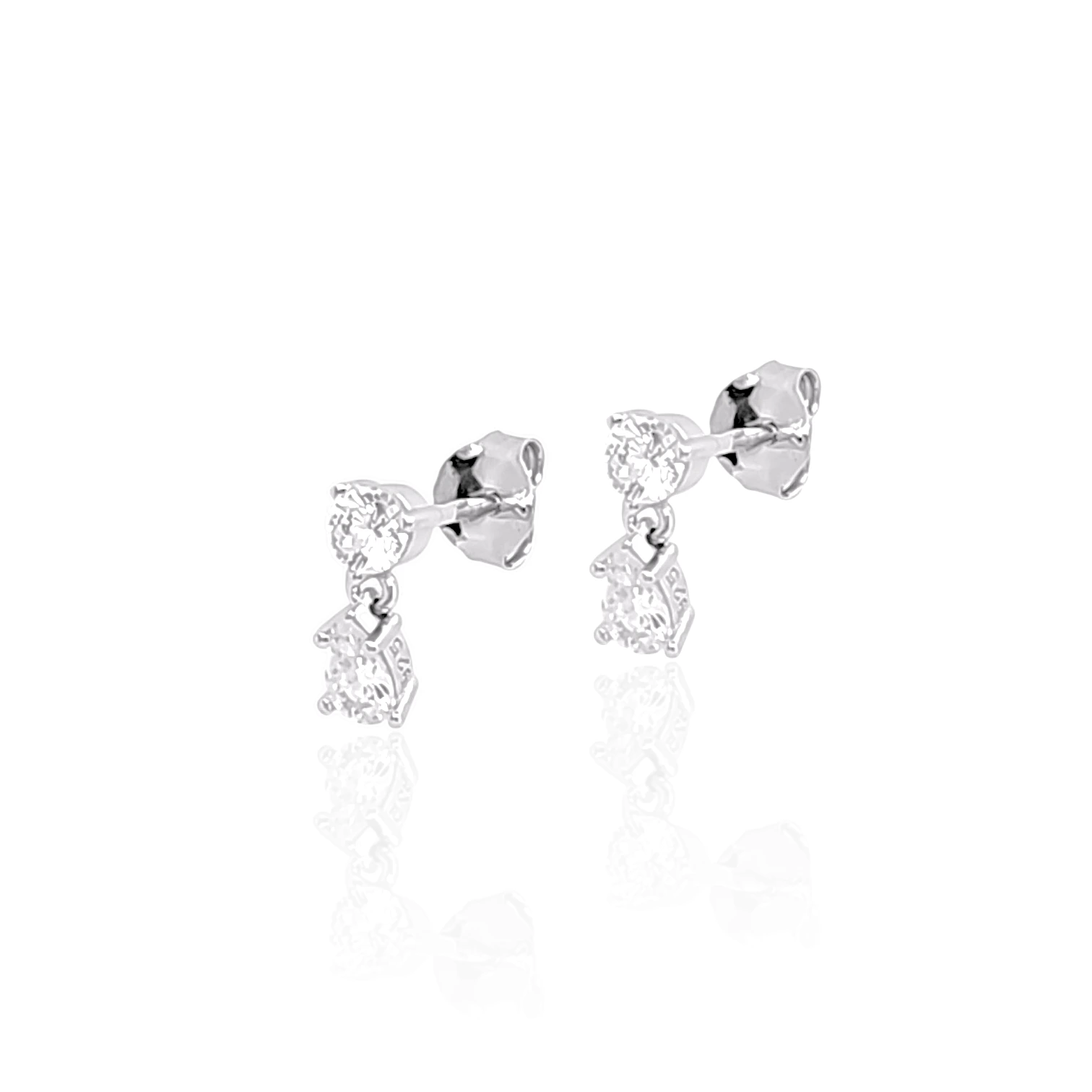 Stud 2Dots – 18k Gold Plated | Drop Earrings