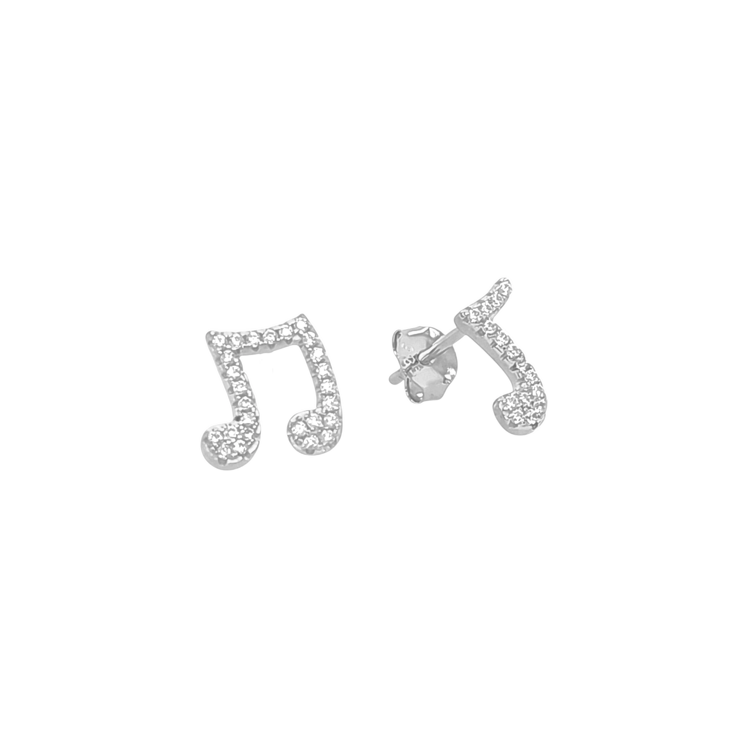 Musical Note Stud – 925 Sterling Silver | STUDS Collection