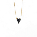 Heart Pavé Necklace – 925 Sterling Silver | SHAPES Collection