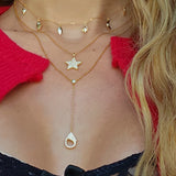 Mix Hanging Lucky Necklace – 925 Sterling Silver | SHAPES Collection