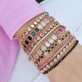 Bracelet Tennis Heart – 18K Gold or Rhodium Plated | Tennis Bracelet Collection