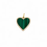 Charm Heart | 18k gold plated | Italian brass | Stones and cubic zirconia