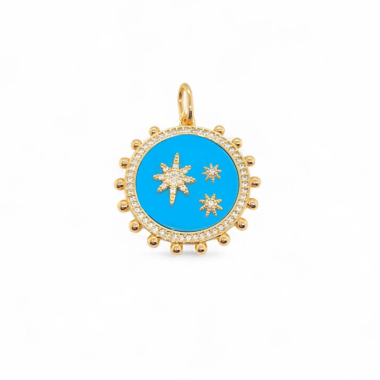 Charm Stelar | 18k gold plated | Italian brass | Cubic zirconia
