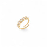 Brass Ring Trend | 18k gold plated | Italian Brass | Cubic zirconia