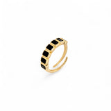 Brass Ring Trend | 18k gold plated | Italian Brass | Cubic zirconia