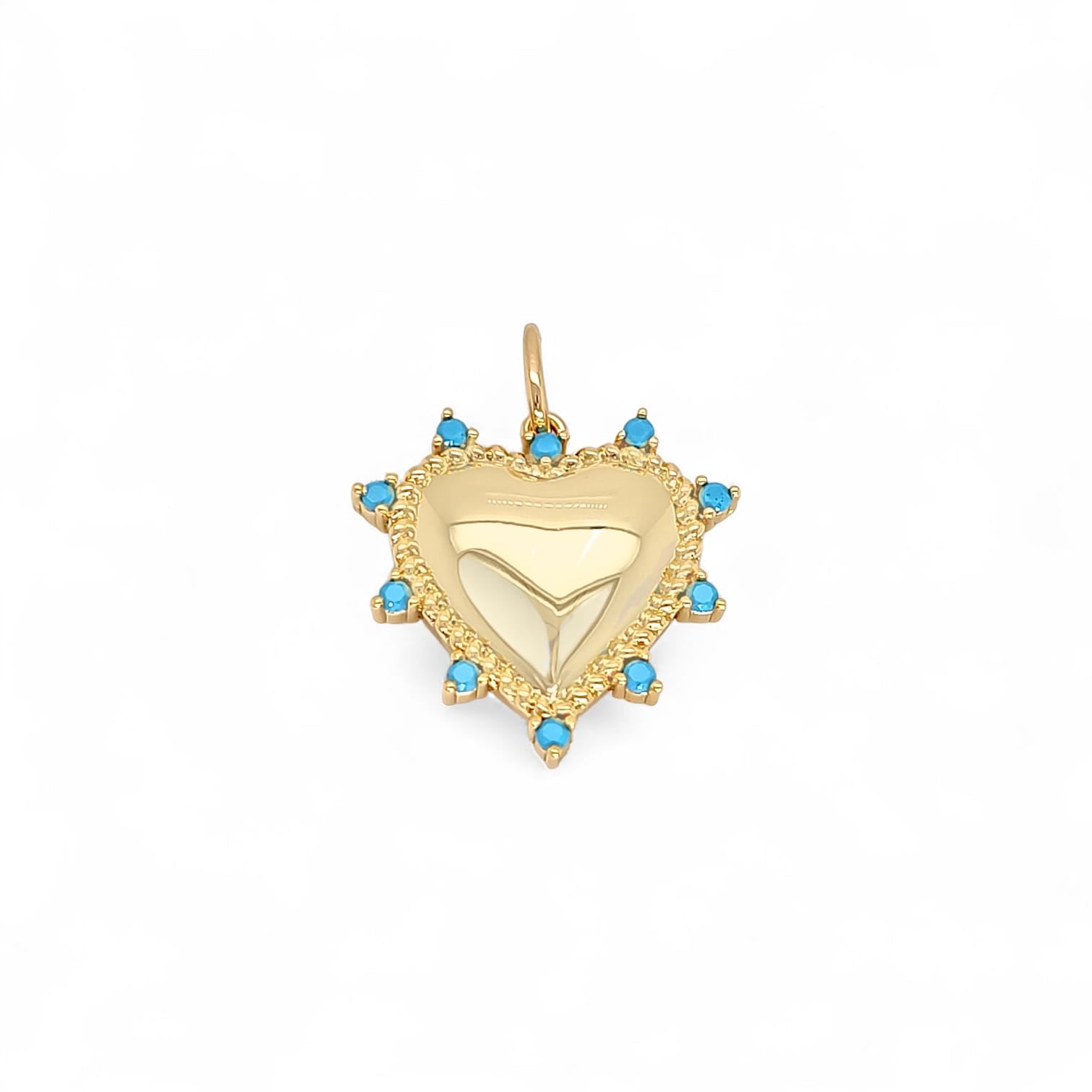 Charm Heartfly | 18k gold plated | Italian brass | Cubic zirconia