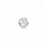 Charm diamond ball | 18k gold plated | Italian brass | cubic zirconia