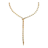Lariat Serpenti | 18k gold plated | Italian brass
