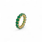 Ring Monaco | 18k gold plated | Italian brass | cubic zirconia