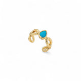 Ring Monaco | 18k gold plated | Italian brass | cubic zirconia
