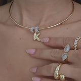 Necklace Hard wired | 18k gold plated | Italian brass