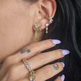 Earring Glam | 18k gold plated | Italian brass | Cubic zirconia