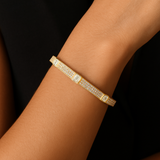 Bangle Positano – 18K Gold or Rhodium Plated | Brass Bangle Collection
